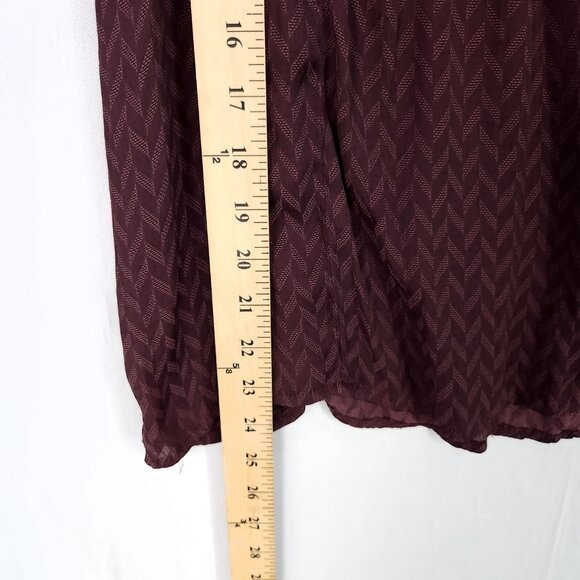 Anthropologie Meadow Rue Blouse Women Size 10 Ruffle Texture Top Romantic Modern - Picture 10 of 12